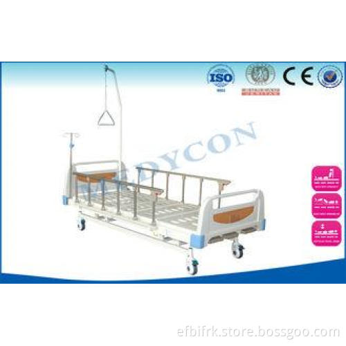 Unlimited Rotation Manual Hospital Bed With Self-Help Pole